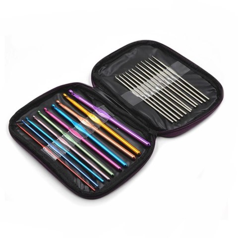 Zestaw do szydełkowania w etui 0,5-6,5 - 50 el.