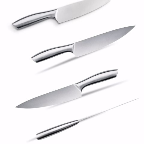 Zestaw noży kuchennych stalowych w bloku - 16 el.