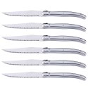 Zestaw noży kuchennych ząbkowanych do steków grilla BBQ w bloku - 6 el.