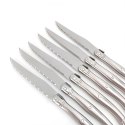 Zestaw noży kuchennych ząbkowanych do steków grilla BBQ w bloku - 6 el.