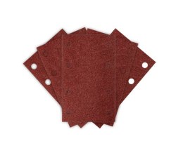 PAPIER ŚCIERNY PROSTOKĄT P240 130*80MM, 8 OTW. 5 SZT.