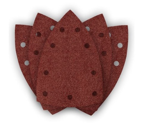 PAPIER ŚCIERNY ŻELAZKO P80 100*147MM, 9 OTW. 5 SZT.