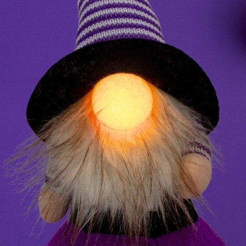 FIGURKA DEKORACYJNA NA DYNI 25CM LED HALLOWEEN FIOLET FIGURKA DEKORACYJNA NA DYNI 25CM LED HALLOWEEN FIOLET
