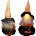 FIGURKA DEKORACYJNA NA DYNI 35CM LED HALLOWEEN CZARNY