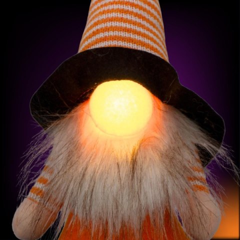 FIGURKA DEKORACYJNA NA DYNI 35CM LED HALLOWEEN CZARNY FIGURKA DEKORACYJNA NA DYNI 35CM LED HALLOWEEN CZARNY