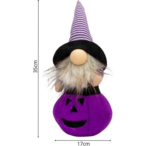 FIGURKA DEKORACYJNA NA DYNI 35CM LED HALLOWEEN FIOLET FIGURKA DEKORACYJNA NA DYNI 35CM LED HALLOWEEN FIOLET