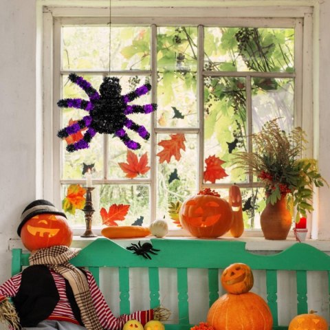 FIGURKA DEKORACYJNA PAJĄK HALLOWEEN FIOLETOWY FIGURKA DEKORACYJNA PAJĄK HALLOWEEN FIOLETOWY