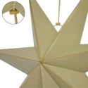 GWIAZDA DEKORACYJNA WISZĄCA PAPIEROWA FSC 18x60CM BEŻOWA 7 RAMION MICA GWIAZDA DEKORACYJNA WISZĄCA PAPIEROWA FSC 18x60CM BEŻOWA 7 RAMION MICA