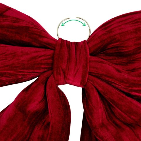 KOKARDA DEKORACYJNA BORDOWA 67x72x9CM MICA KOKARDA DEKORACYJNA BORDOWA 67x72x9CM MICA