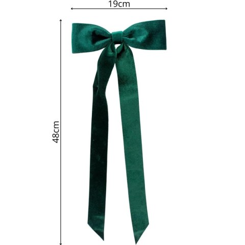 KOKARDA DEKORACYJNA ZIELONA 2x19x48 CM 4 SZT MICA KOKARDA DEKORACYJNA ZIELONA 2x19x48 CM 4 SZT MICA