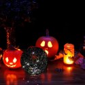KULA DEKORACYJNA LAMPKA Z PAJĄKIEM LED 15CM HALLOWEEN CZARNY KULA DEKORACYJNA LAMPKA Z PAJĄKIEM LED 15CM HALLOWEEN CZARNY