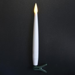 LAMPKI CHOINKOWE ŁAŃCUCH ŚWIETLNY ŚWIECZKI 10 LED CIEPŁY BIAŁY LUCA
