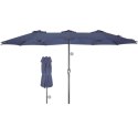 PARASOL OGRODOWY XXXL 2.7x4.6M SZARY SASKA GARDEN