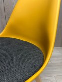 Krzesło skandynawskie MONZA HONEY BLACK FABRIC V
