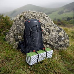 NC17103 KARIMATA SKŁADANA TURYSTYCZNA Z PODBICIEM ALUMINIOWYM + XPE 195 CM ZIELONA NILS CAMP