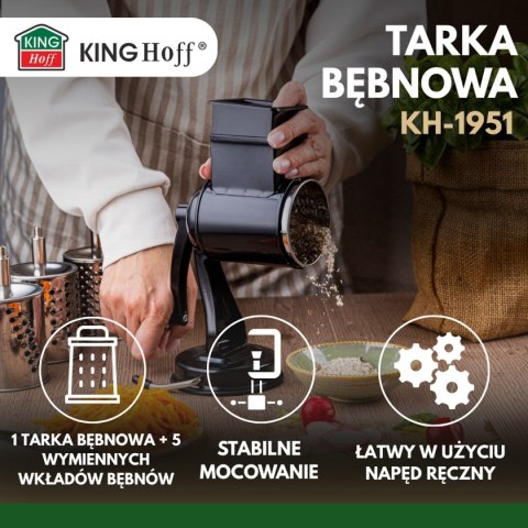 MASZYNKA TARKA BĘBNOWA DO TARCIA OWARZYW ORZECHÓW SERA KINGHOFF KH-1951 MASZYNKA TARKA BĘBNOWA DO TARCIA OWARZYW ORZECHÓW SERA KINGHOFF KH-1951