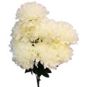 BUKIET 9 SZTUCZNYCH BIAŁYCH CHRYZANTEM 58 CM - DEKORACJA NA WSZYSTKICH ŚWIĘTYCH