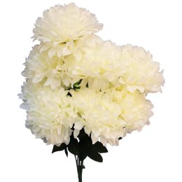 BUKIET 9 SZTUCZNYCH BIAŁYCH CHRYZANTEM 58 CM - DEKORACJA NA WSZYSTKICH ŚWIĘTYCH