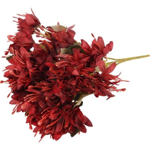 Bukiet 5 gałązek z kwiatami azalii kolor czerwony