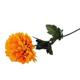 Chryzantema Sztuczna Pojedyncza 50 cm Pomarańczowa - Dekoracja na Wszystkich Świętych