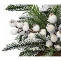 Dekoracja świąteczna stroik choinka w jucie śnieżna 34 cm