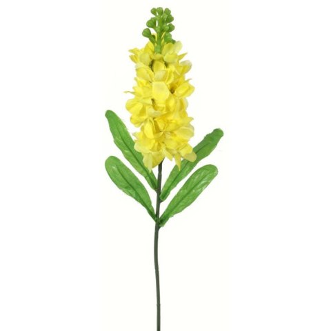 Gałązka Lewkonii Żółtej Sztucznej - 55 cm