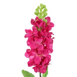 Gałązka sztucznej lewkonii w kolorze różowym, 55 cm