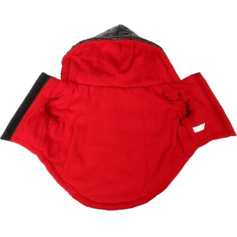 Kurtka Ochronna dla Psa XL Czarno-Czerwona Wodoodporna i Ciepła