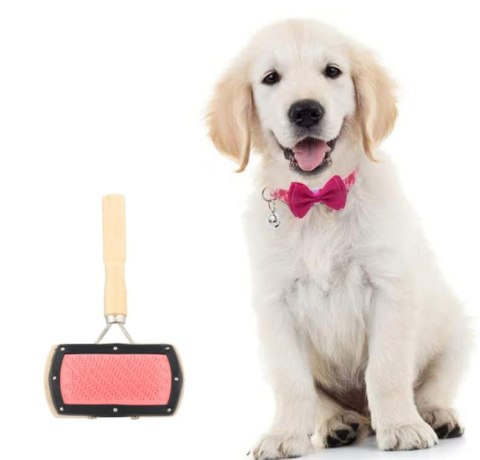 Szczotka dwustronna do czesania PSA PSÓW masowania czerwona