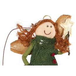 Zielony Anioł Figurka Zawieszka Szerokość 29 cm