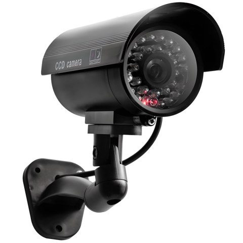 Atrapa kamery do monitoringu z migającą diodą solarna LED