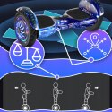 Deskorolka elektryczna Hoverboard z głośnikiem Bluetooth światłem LED 10''