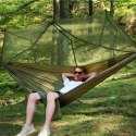 Hamak dwuosobowy turystyczny survivalowy z moskitierą 260 x 140 cm