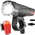 Lampki rowerowe akumulatorowe przód tył 3 tryby LED