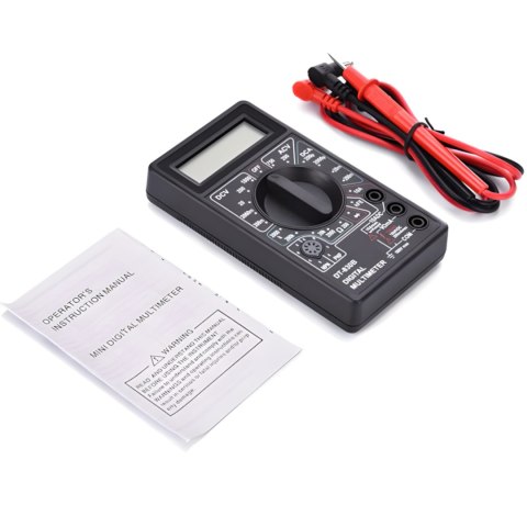 Multimetr miernik cyfrowy prądu napięcia rezystancji 0-500 V 0-5 A