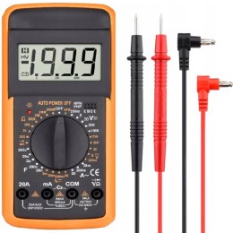 Multimetr miernik cyfrowy prądu napięcia rezystancji LCD