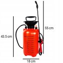 Opryskiwacz ogrodowy ręczny ciśnieniowy 5 l - czerwony