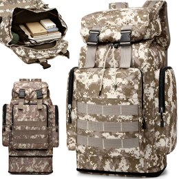 Plecak militarny taktyczny survivalowy 50 l - piaskowy