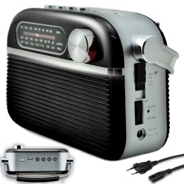Radio FM kuchenne warsztatowe przenośne zasilane sieciowo bateryjnie