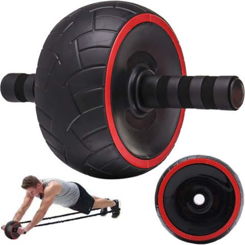 Roller kółko do treningu ćwiczeń mięśni brzucha pleców śr. 17 cm