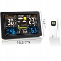 Stacja pogody bezprzewodowa termometr higrometr barometr data alarm LCD