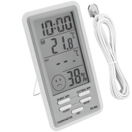 Stacja pogody termometr higrometr zegar z sondą