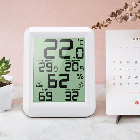 Termometr pokojowy elektroniczny z higrometrem 0-60C