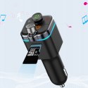 Transmiter FM z ładowarką MP3 USB SD Bluetooth LCD
