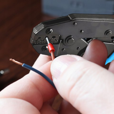 Zaciskarka praska kabli konektorów nieizolowanych 0.5-6 mm2