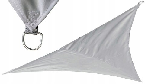 ŻAGIEL PRZECIWSŁONECZNY OGRODOWY TRÓJKĄT 3X3X2M SZARY