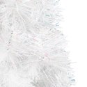 Biała choinka świerkowa na plastikowej podstawie 120 cm