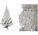 Biała choinka świerkowa na plastikowej podstawie 120 cm