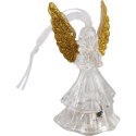 Biały Aniołek LED na Baterie - Dekoracja o Wysokości 9,5 cm