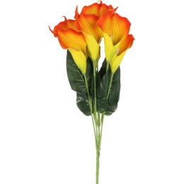 Bukiet 7 CALLI GUMOWANYCH 62 cm KOLOR POMARAŃCZOWY